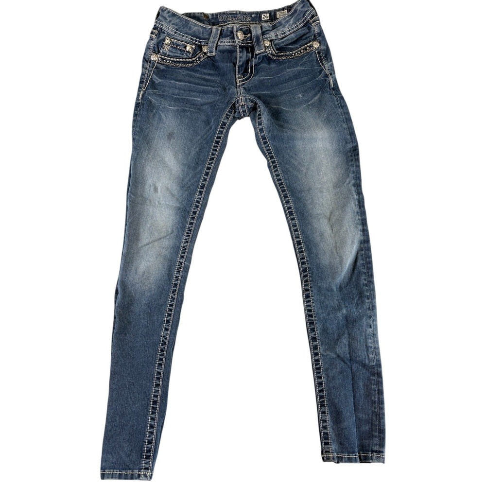 Miss Me Jegging Jeans Women 26 Blue Good Lowrise Slim Tapered Y2K JE5609G2R